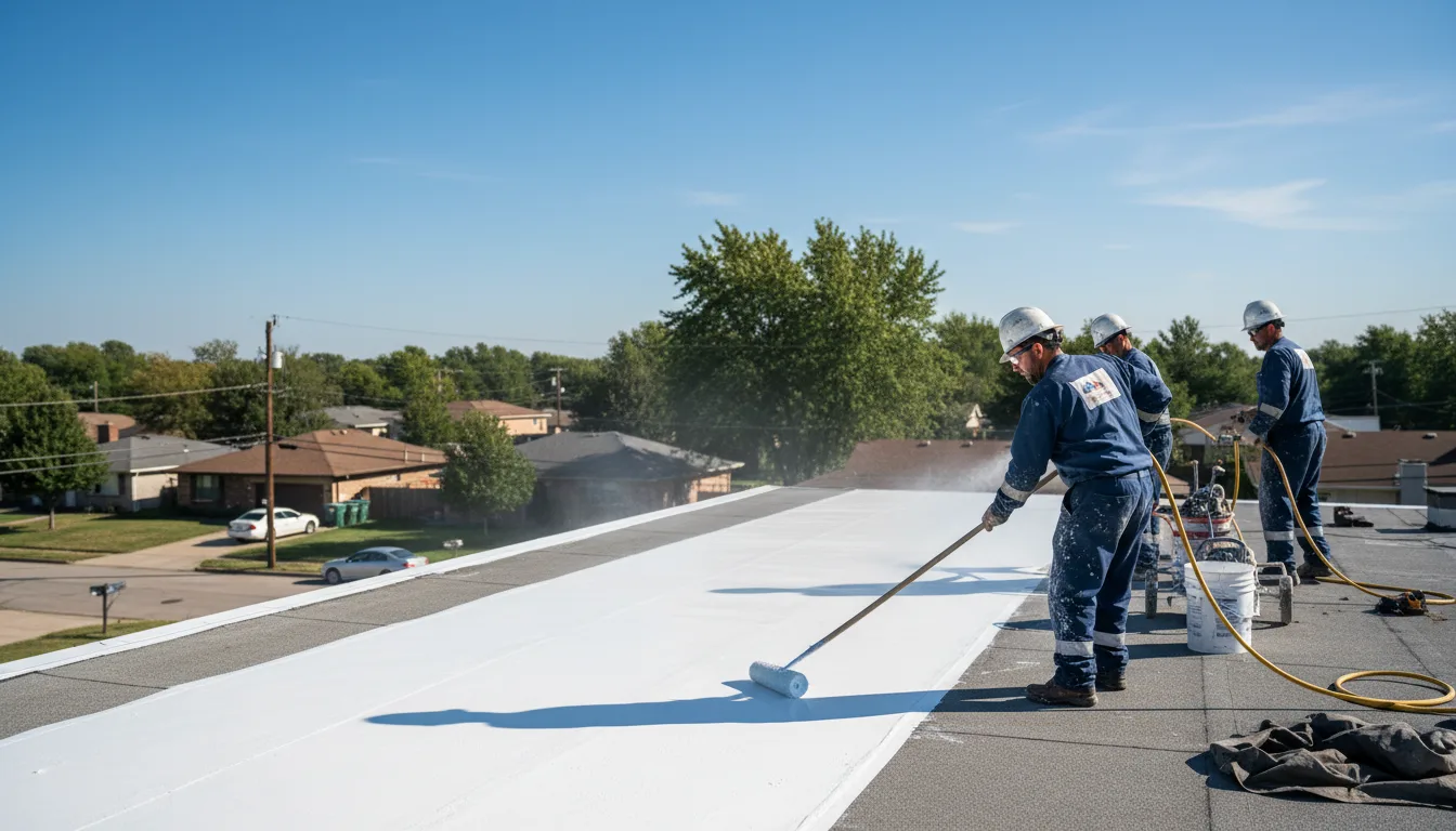 Commercial roof coating in Brutus, MI near me